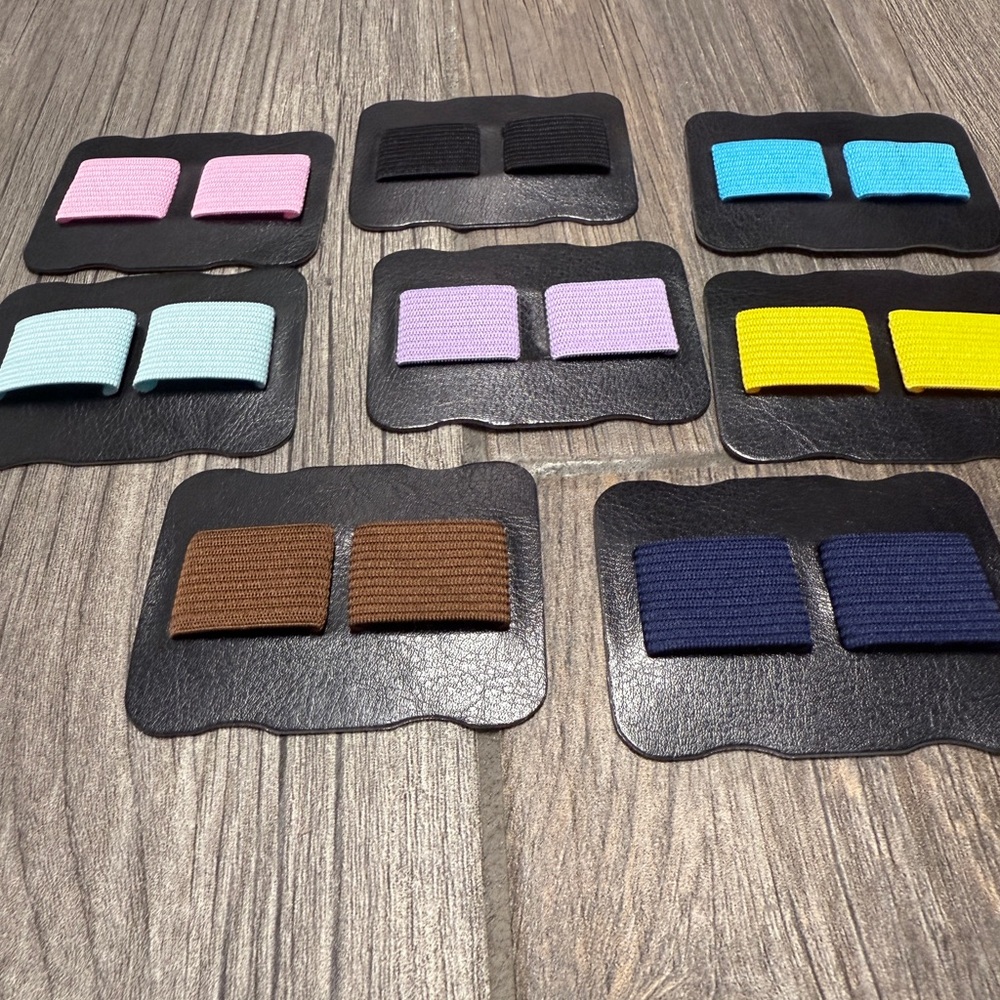 Pack of 8 Pen Holder Stick On for Planner Notebook Organizer Colorful